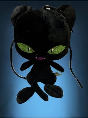 Miraculous Ladybug Plagg plush Cat Noir Kwami spirit Halloween